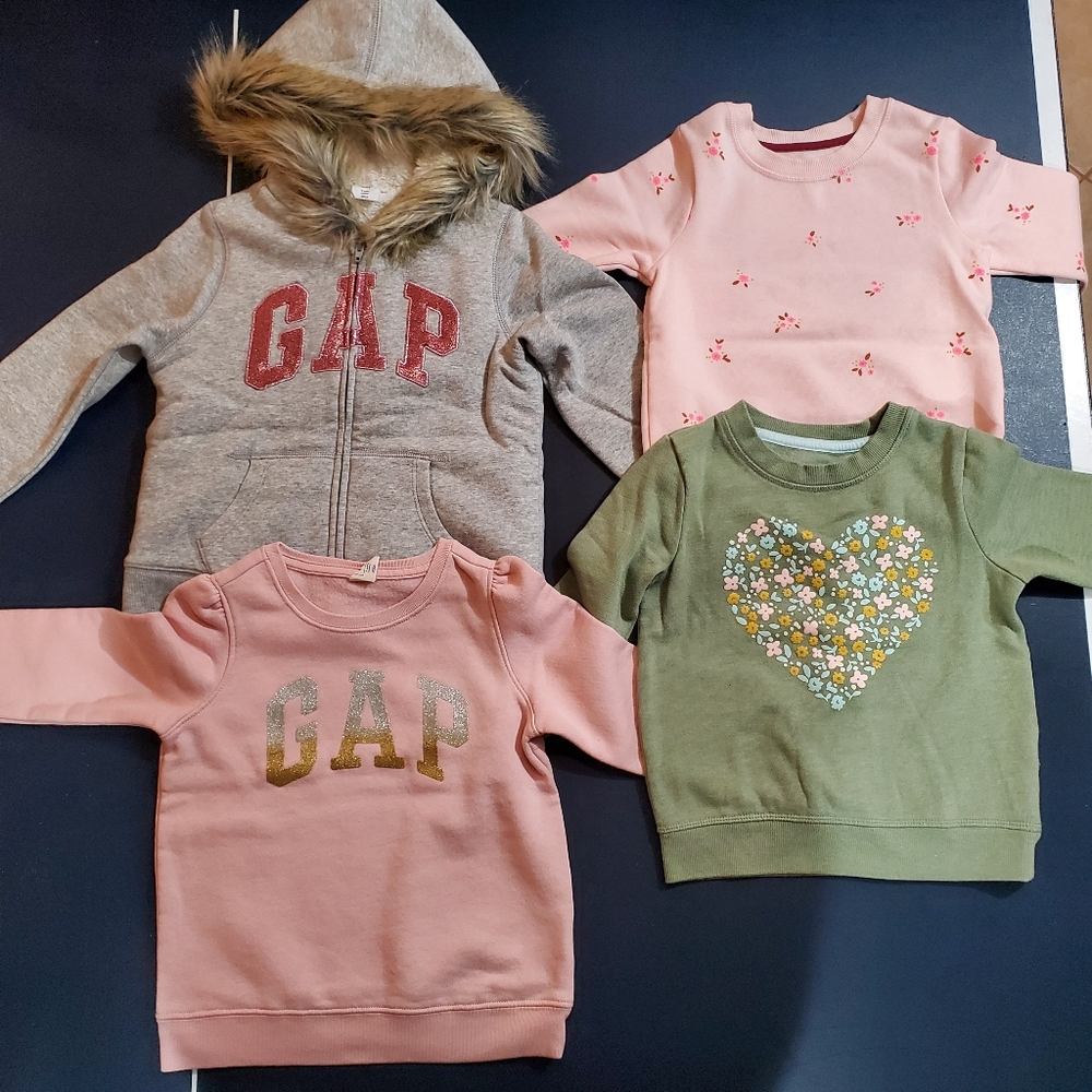 Toddler Girls Fleece Sweatshirts & Hoodie Size 5T